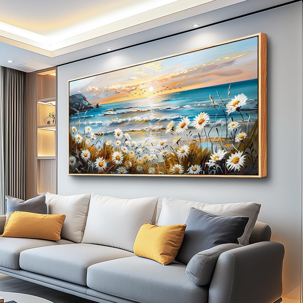 Large Wall Art For Living Room Wall Decor For Bedroom Black White Scenery And Blue Trees Wall Painting Modern Home Decoration Room Office Restaurant Canvas Art Prints Home Decor 20x40 In