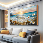 Large Wall Art For Living Room Wall Decor For Bedroom Black White Scenery And Blue Trees Wall Painting Modern Home Decoration Room Office Restaurant Canvas Art Prints Home Decor 20x40 In